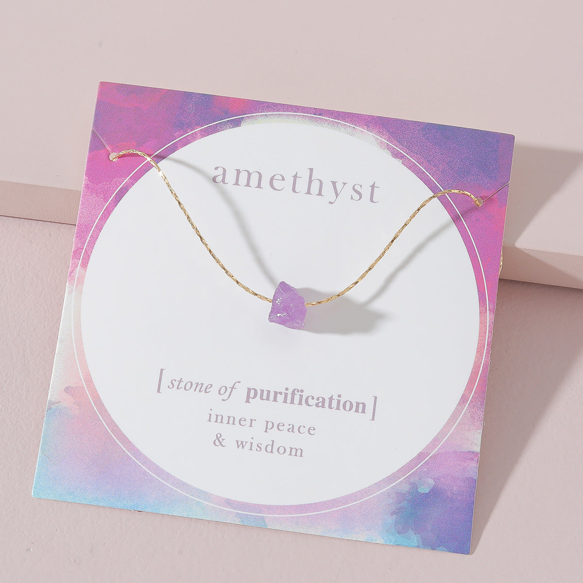 Delicate Amethyst Stone Necklace