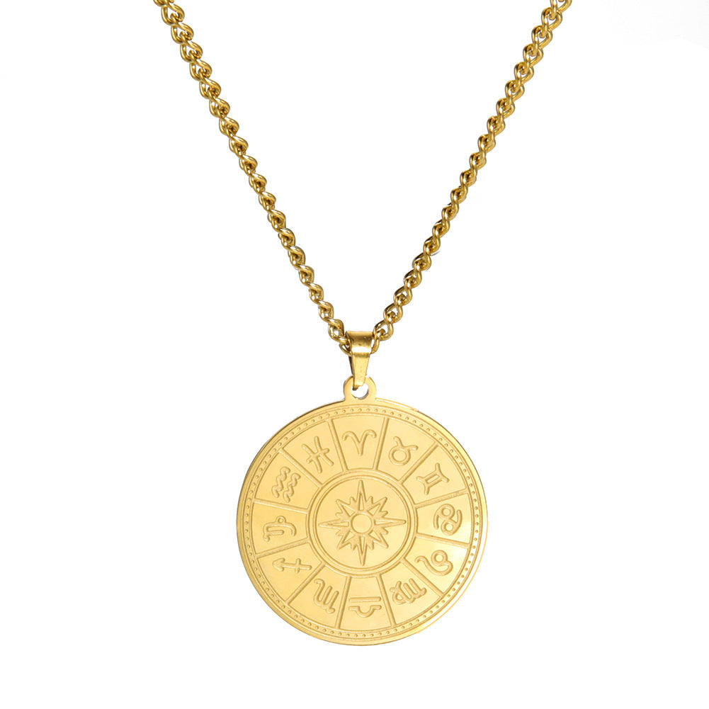 Wheel of the Zodiac Pendant