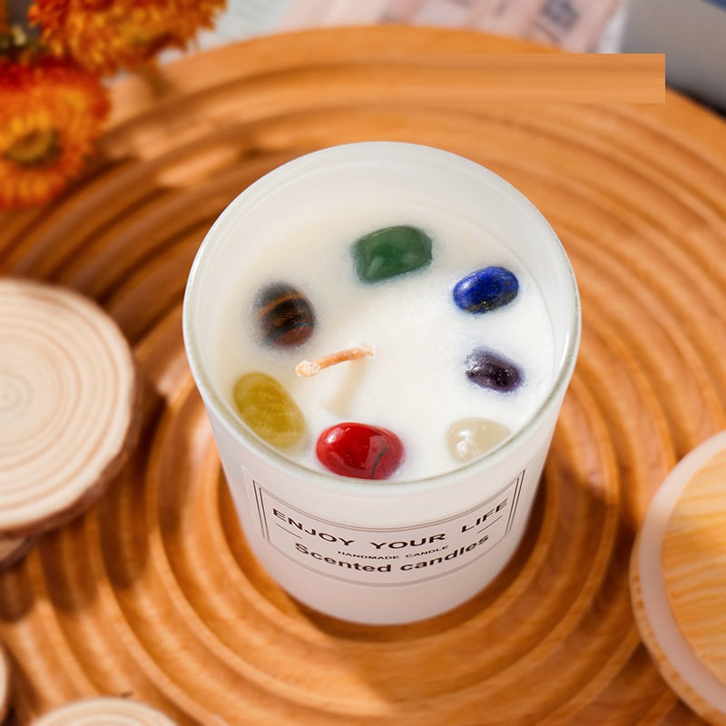 Seven Crystal Aromatherapy Candle