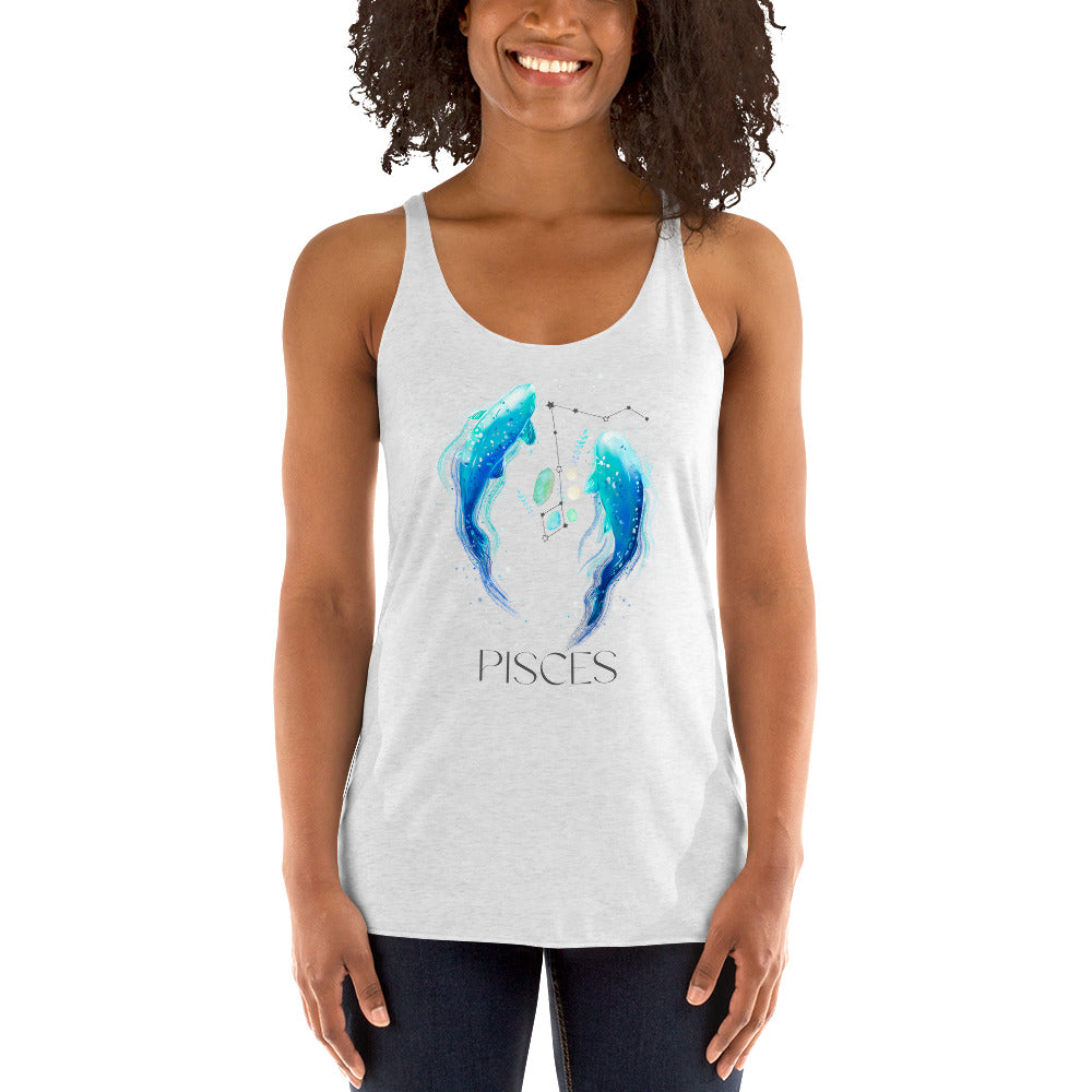 Pisces Zodiac Women's Racerback Tank Top