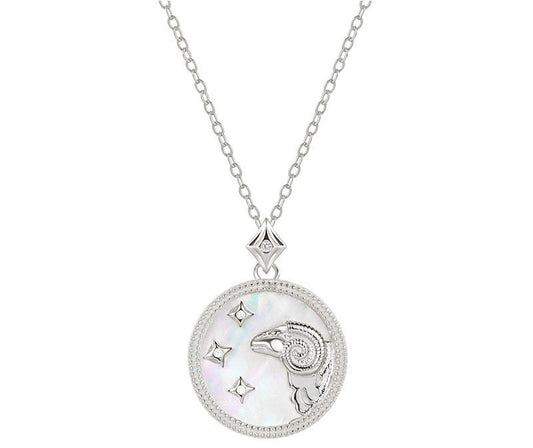 Sterling Silver Zodiac Shell Necklace