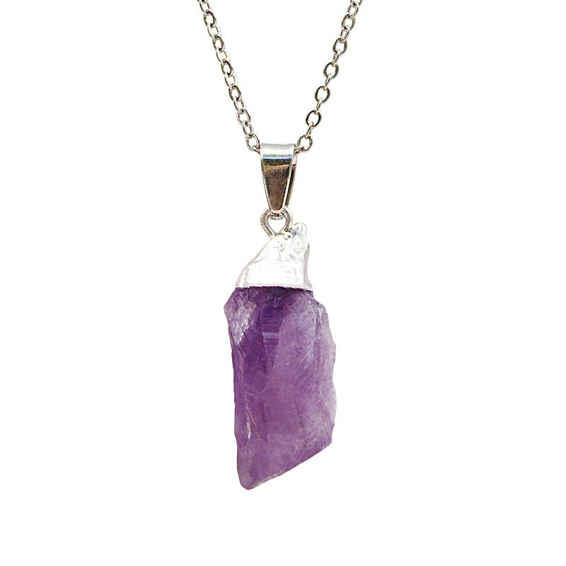 Natural Amethyst Crystal Pendant