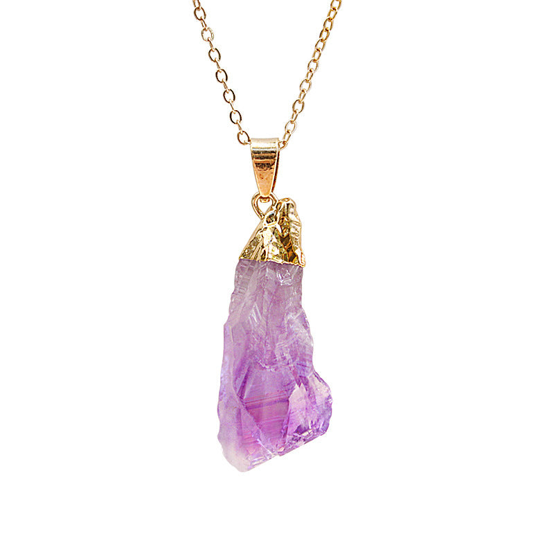 Natural Amethyst Crystal Pendant