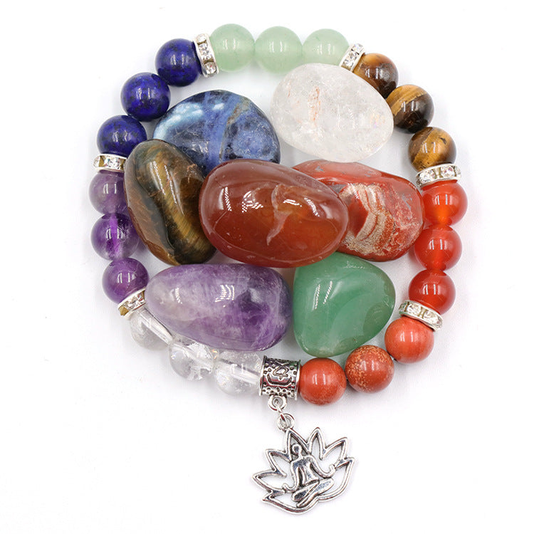 Chakra Stones and Yoga Bracelet Gift Box
