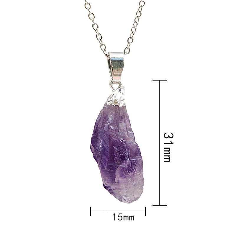 Natural Amethyst Crystal Pendant