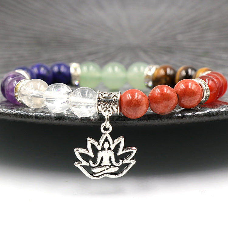 Chakra Stones and Yoga Bracelet Gift Box