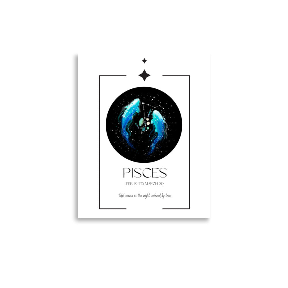 Pisces Zodiac Poster