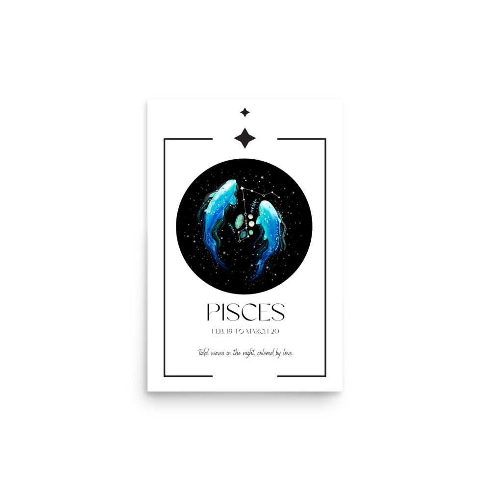 Pisces Zodiac Poster