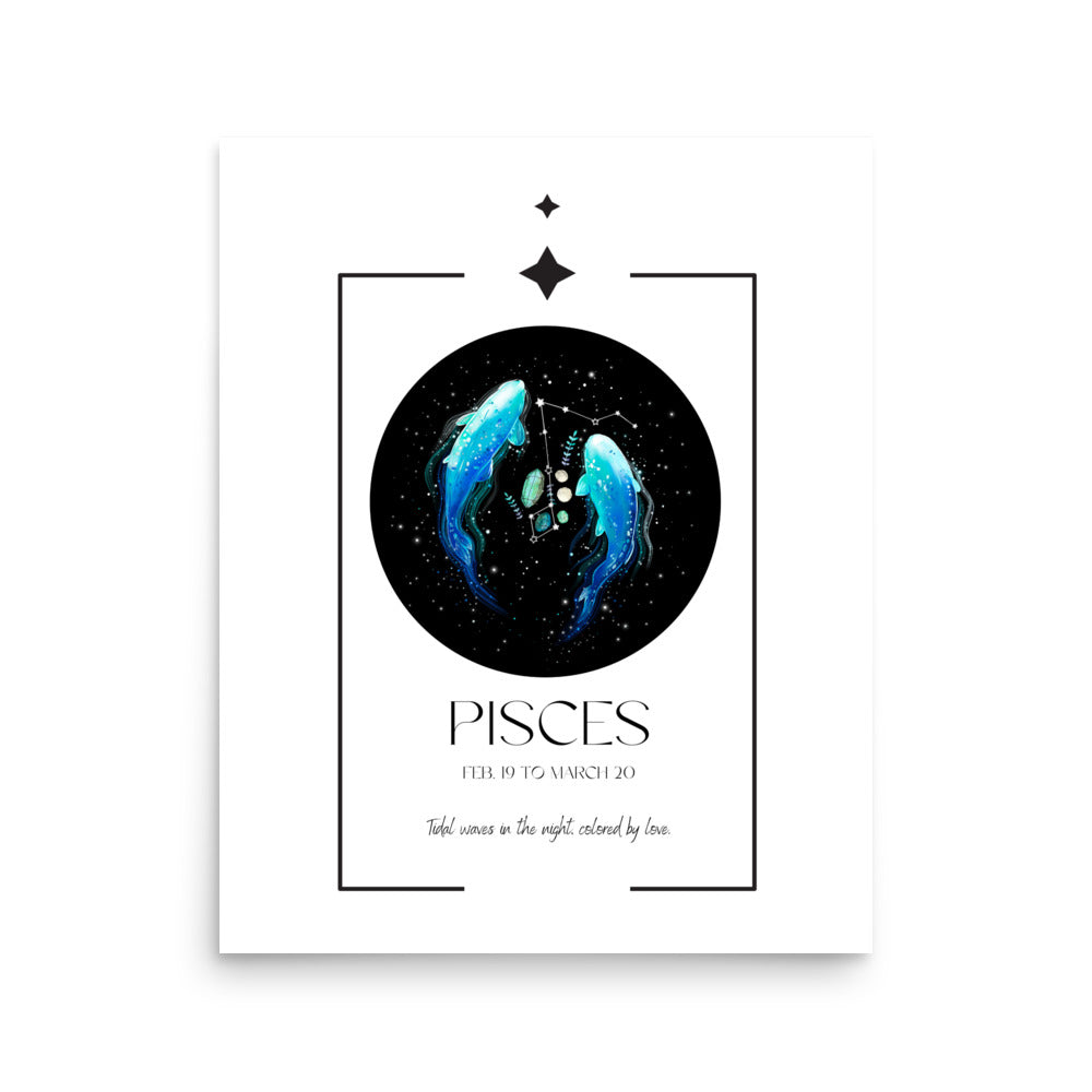 Pisces Zodiac Poster
