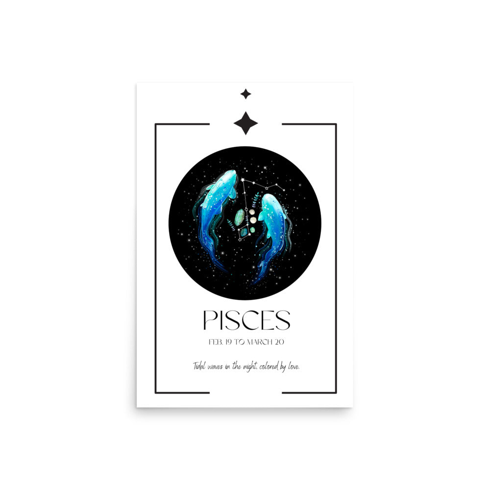 Pisces Zodiac Poster