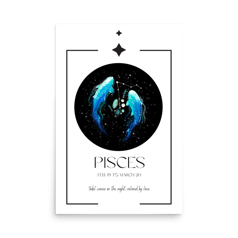 Pisces Zodiac Poster